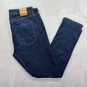 DU/ER Duer Jeans Mens 34x32 Blue L2X Slim Performance Stretch Commuter Comfort